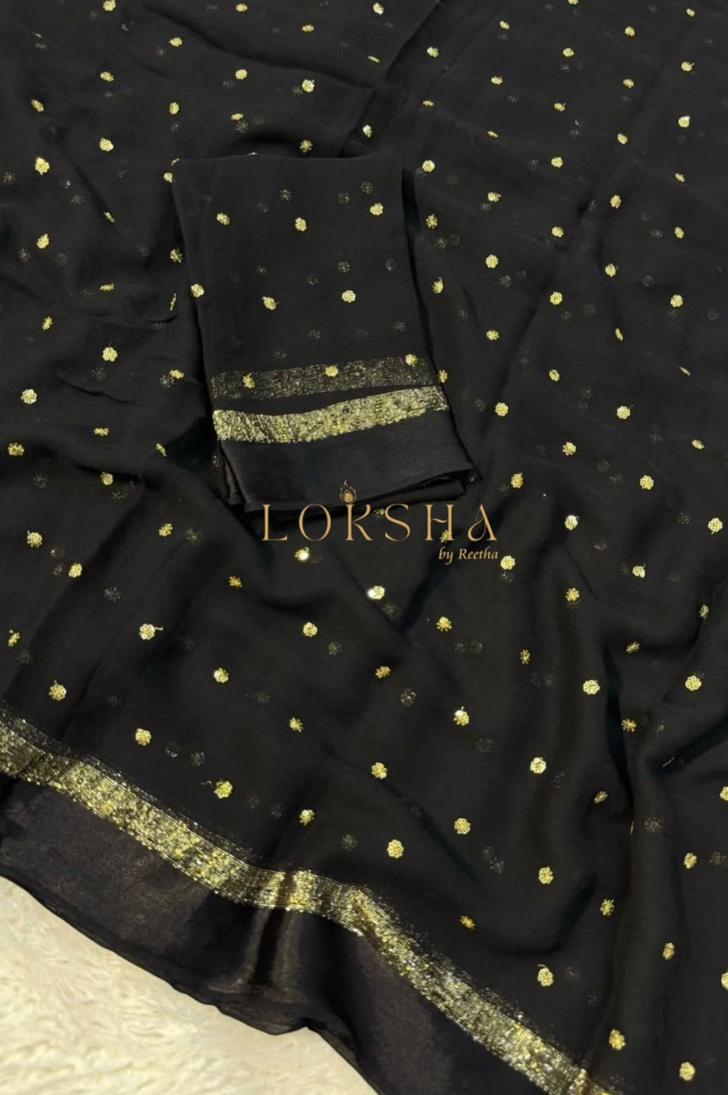 SONIA - Pure Viscose Saree (Black)