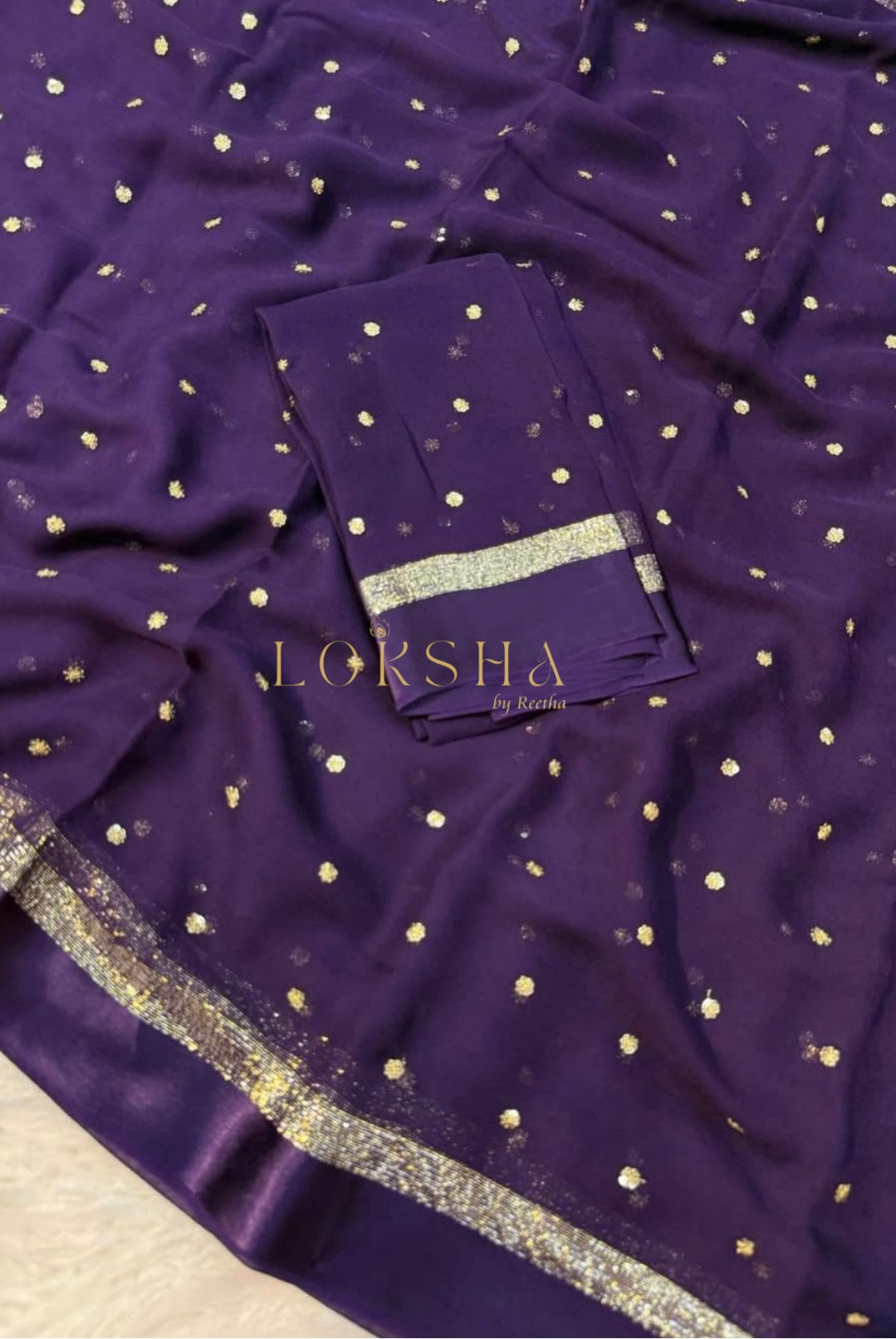SONIA - Pure Viscose Saree (Purple)