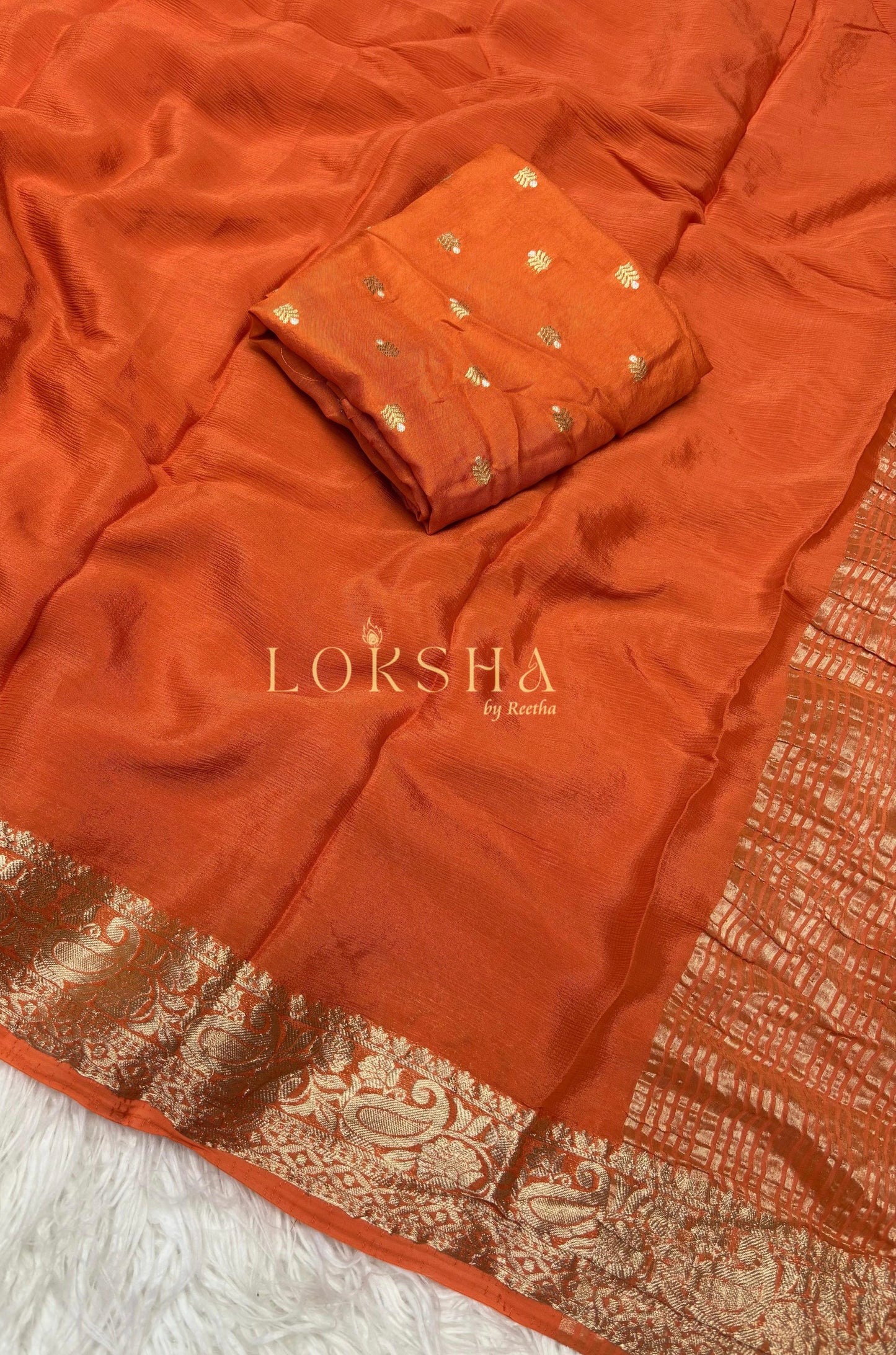 NEHA - Pure Chinnon Saree