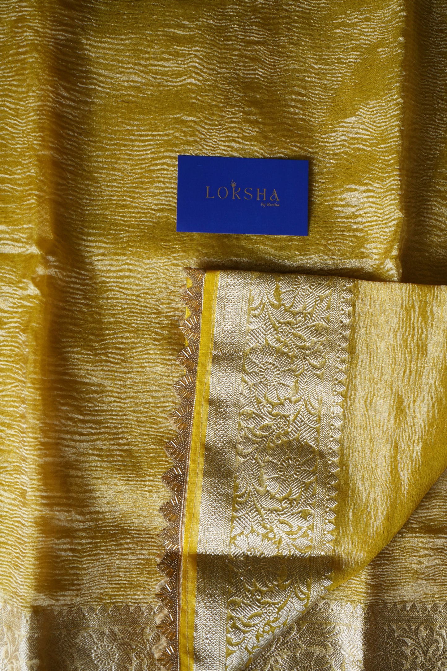 SWARNIKA - Crush Tissue Saree