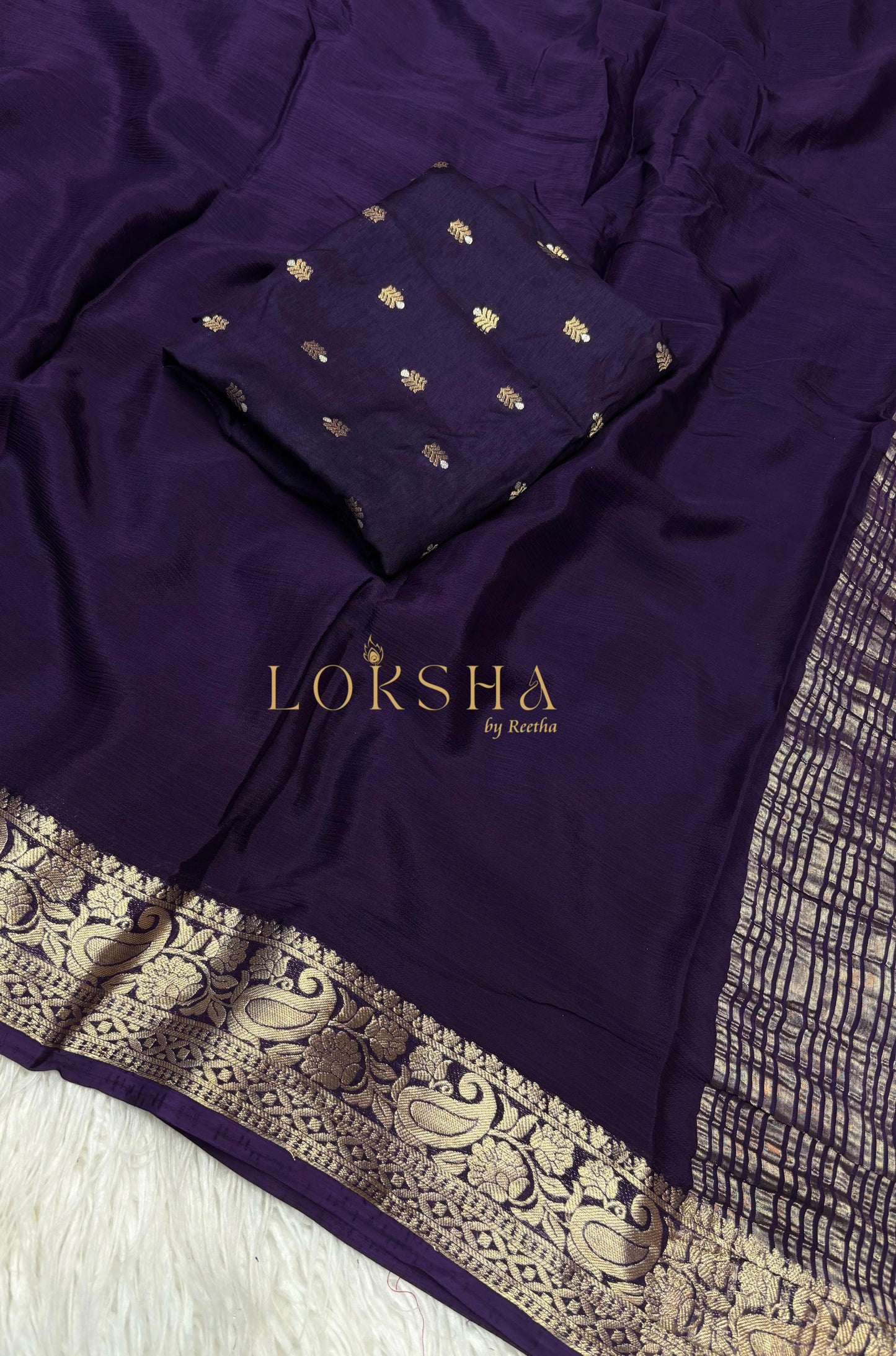 NEHA - Pure Chinnon Saree