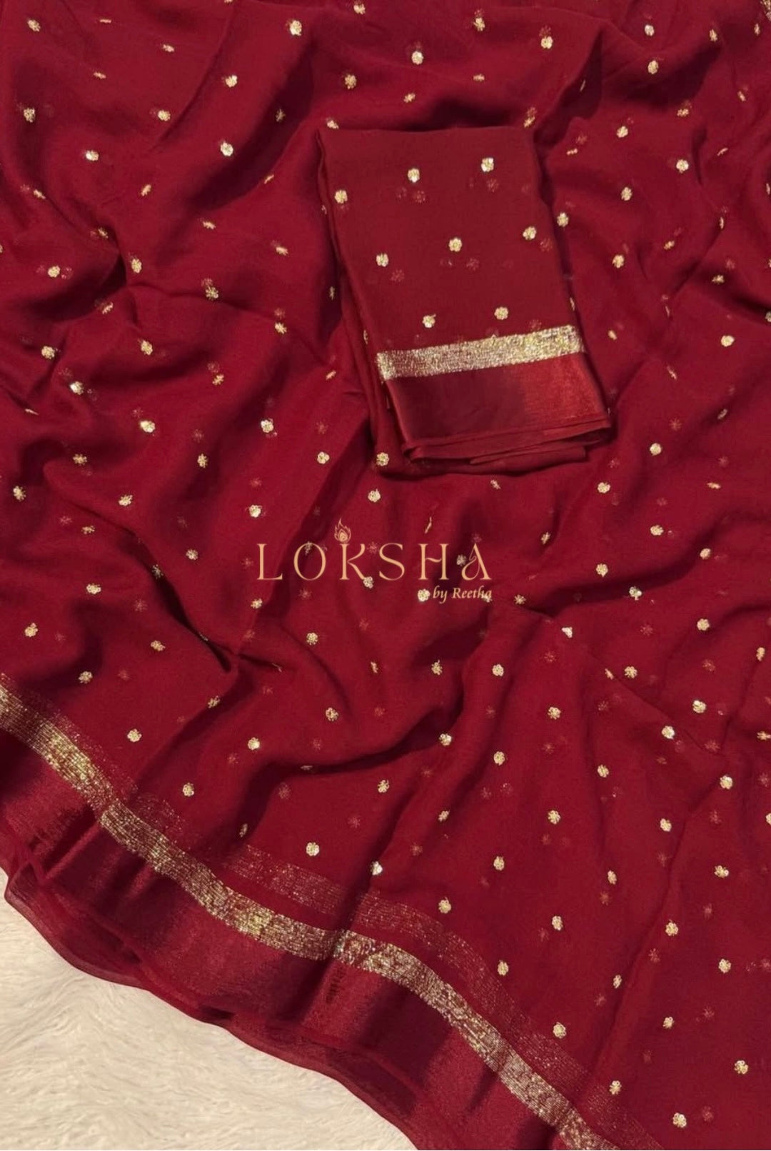 SONIA - Pure Viscose Saree (Wine)