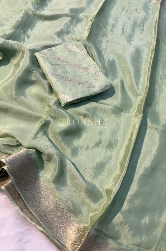 MRIDULA - Pure Chinnon Saree