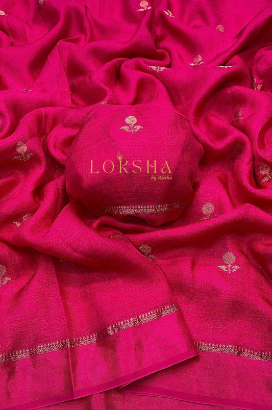 ZIVA - Pure Viscose Khaddi Saree
