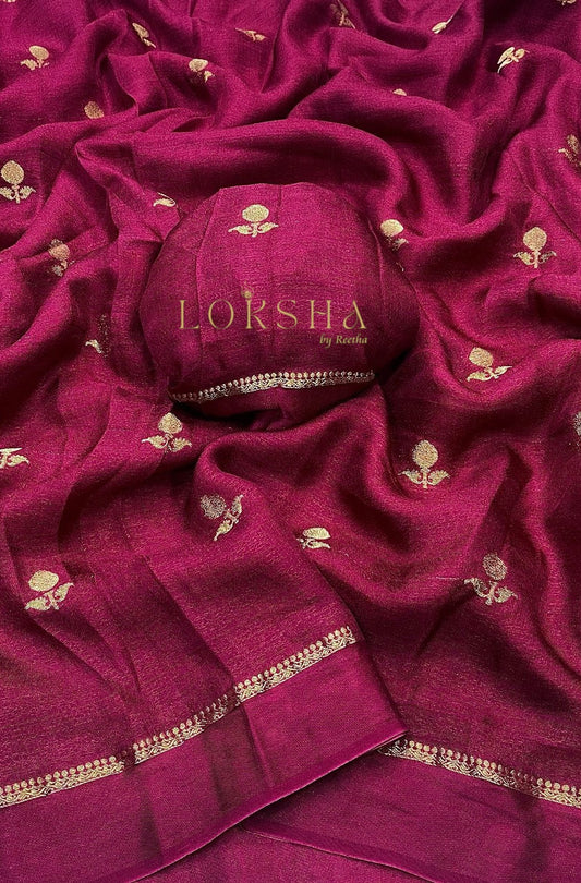 ZIVA - Pure Viscose Khaddi Saree