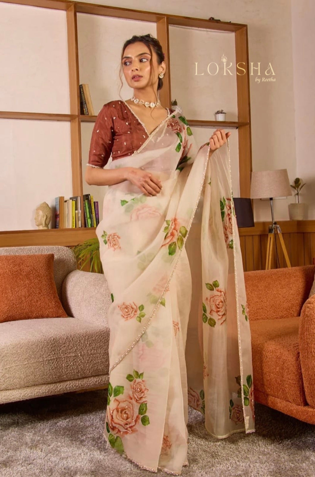 ZARIYA - Satin Organza Saree