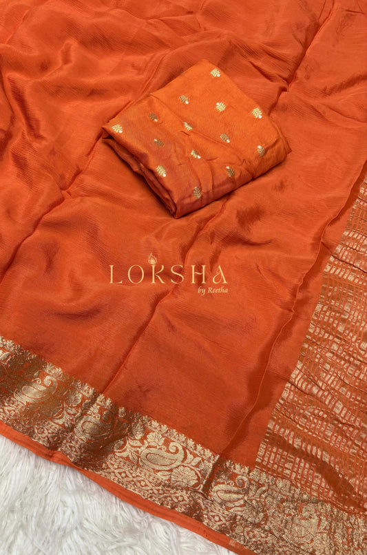 NEHA - Pure Chinnon Saree
