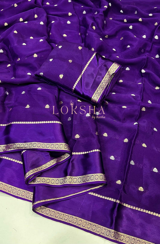 RIYA - Pure Chinon Saree