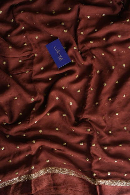 SONIA - Pure Viscose Saree (Chocolate)